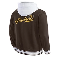 Men's Darius Rucker Collection by Fanatics  Brown San Diego Padres Full-Snap Hooded Jacket