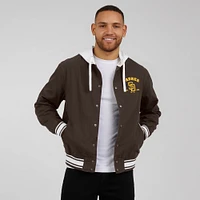 Men's Darius Rucker Collection by Fanatics  Brown San Diego Padres Full-Snap Hooded Jacket