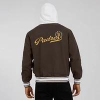 Men's Darius Rucker Collection by Fanatics  Brown San Diego Padres Full-Snap Hooded Jacket