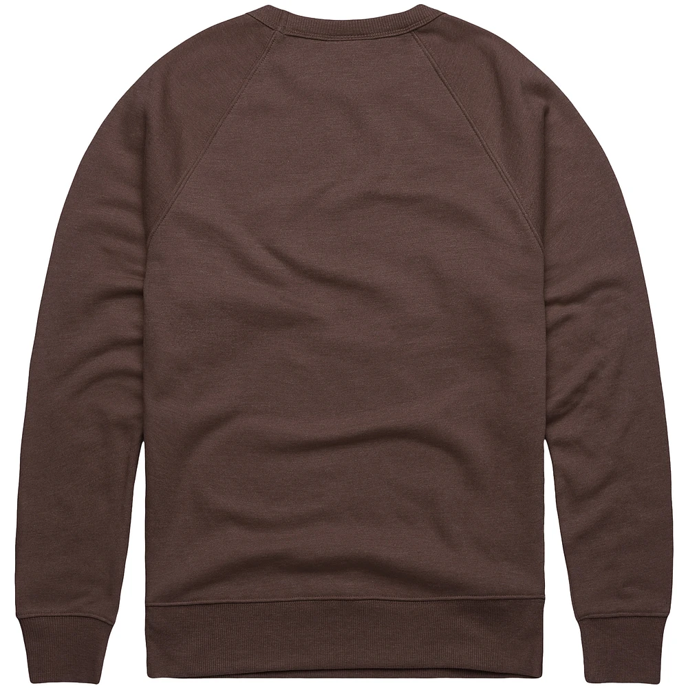 Men's Homage  Brown San Diego Padres Retro Tri-Blend Pullover Sweatshirt
