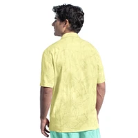 Men's Margaritaville  Yellow San Diego Padres Linen Button-Up Party Shirt