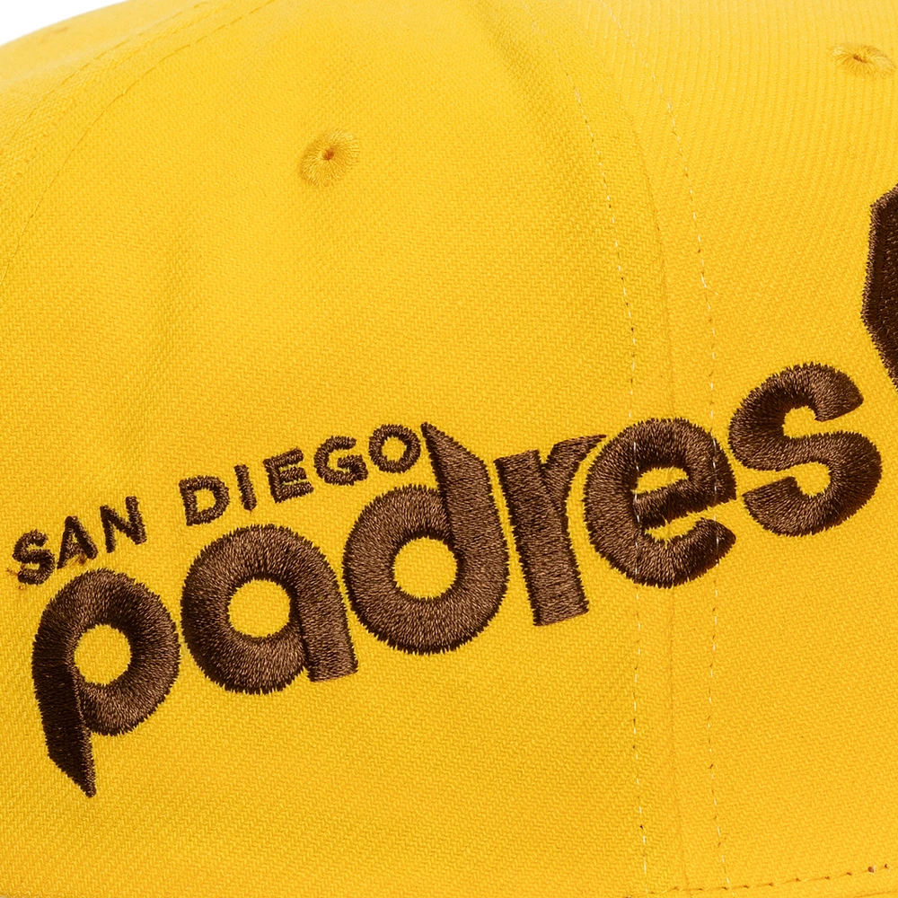 Casquette Snapback Big Time Coop dorée des Padres de San Diego de Mitchell & Ness pour homme