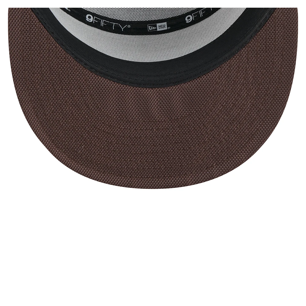 Men's New Era  Brown San Diego Padres Split Panel 9FIFTY Trucker Snapback