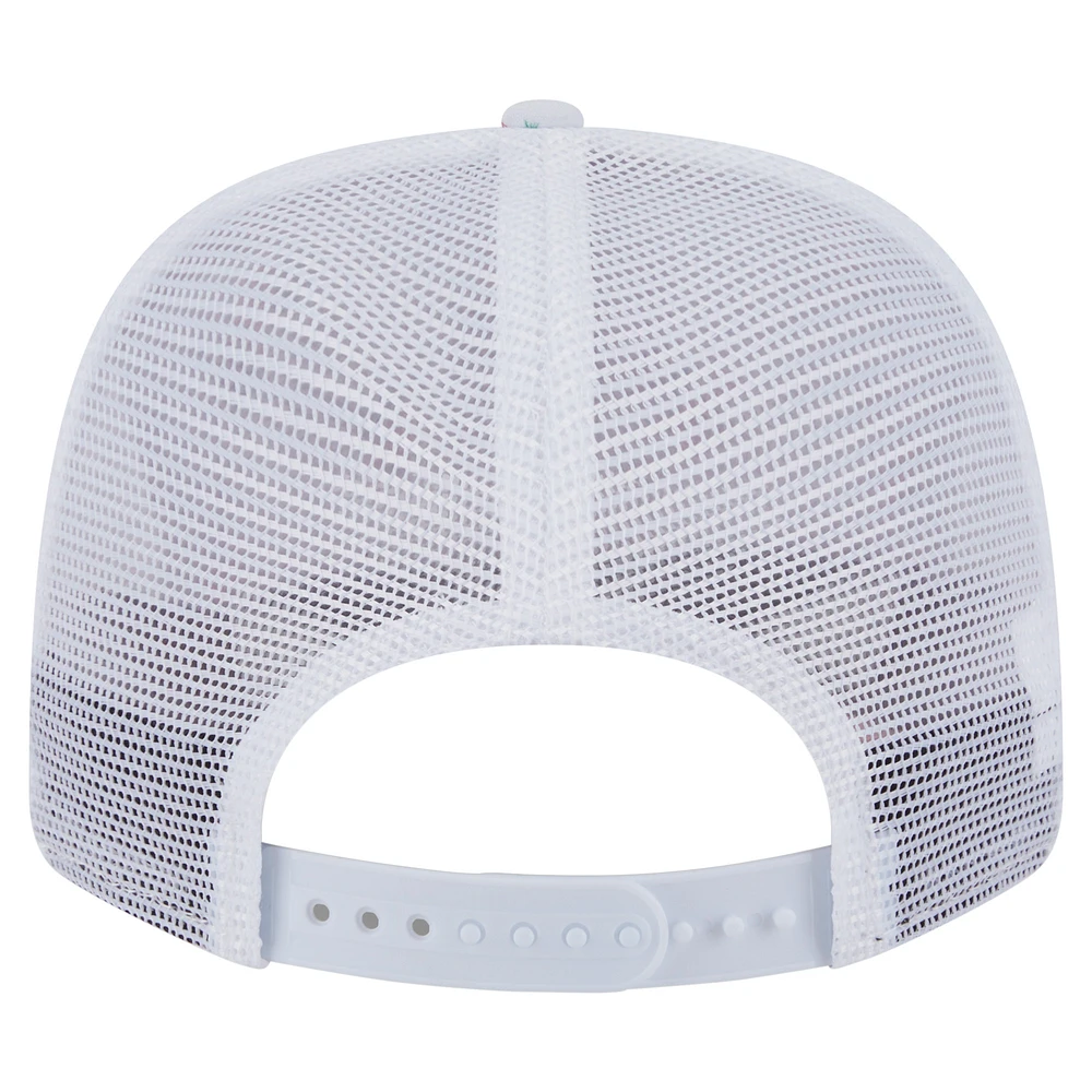 Casquette extensible à bouton-pression New Era blanche San Diego Padres Flamingo Mesh Back 9SEVENTY pour homme