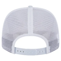 Casquette extensible à bouton-pression New Era blanche San Diego Padres Flamingo Mesh Back 9SEVENTY pour homme