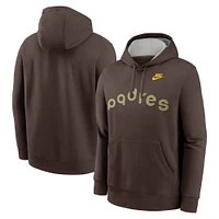 Sweat à capuche Nike Anthracite San Diego Padres Rewind Club Logo pour homme