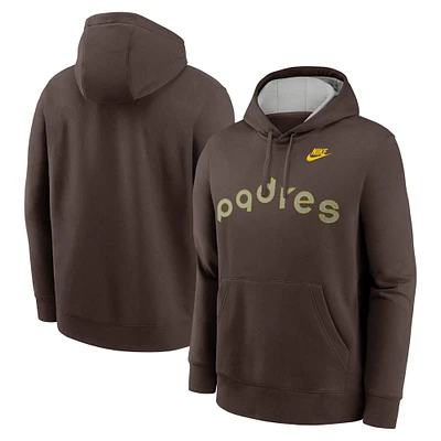 Sweat à capuche Nike Anthracite San Diego Padres Rewind Club Logo pour homme