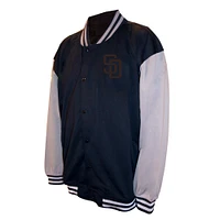 Men's Profile  Black San Diego Padres Full-Snap Varsity Jacket