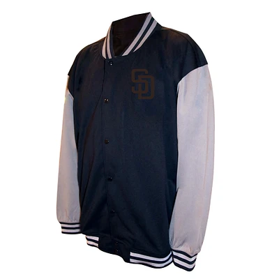 Men's Profile  Black San Diego Padres Full-Snap Varsity Jacket
