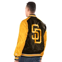 Veste à boutons-pression Starter Brown des San Diego Padres pour homme