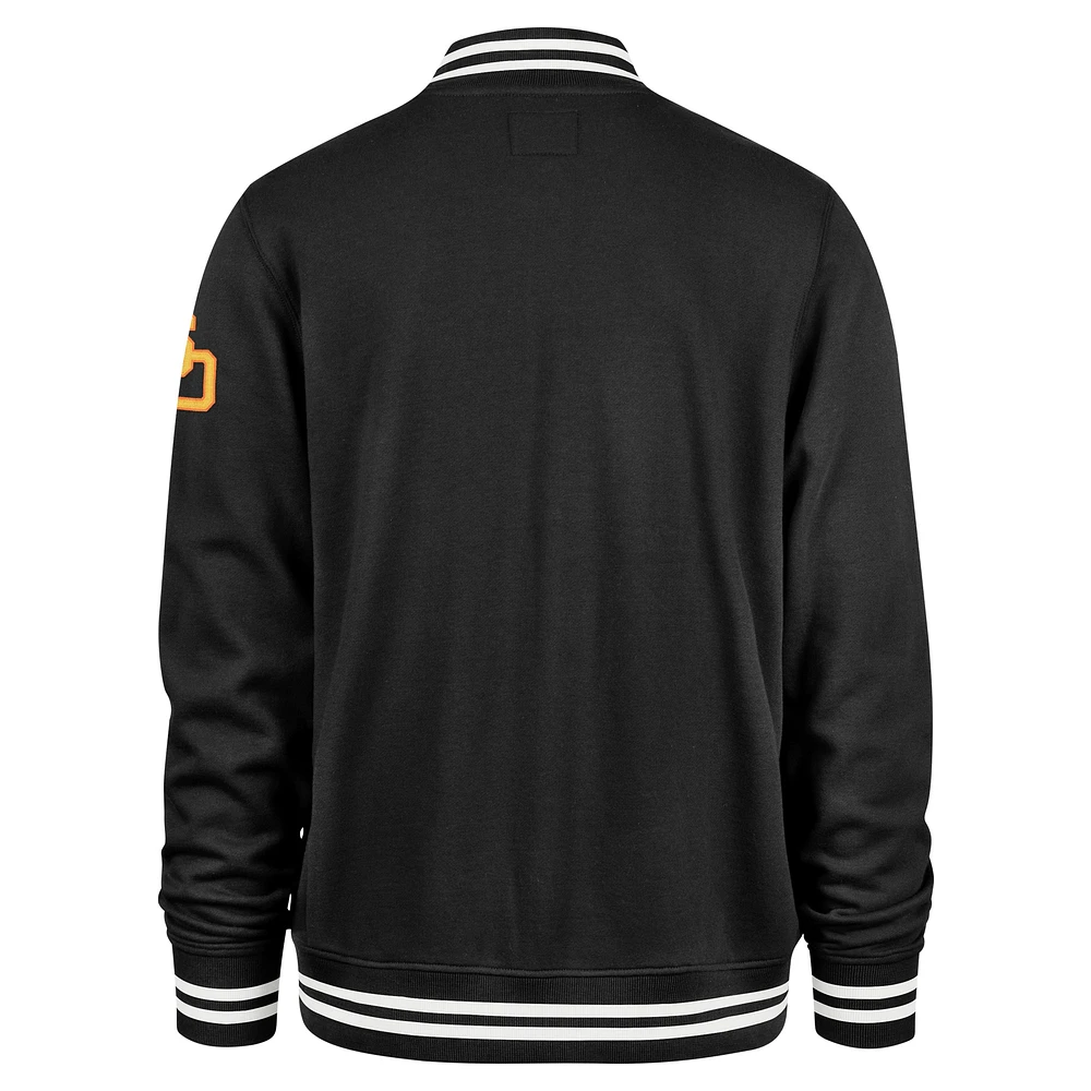 Veste de survêtement entièrement zippée '47 San Diego Padres Wax Pack Pro Camden noire pour hommes