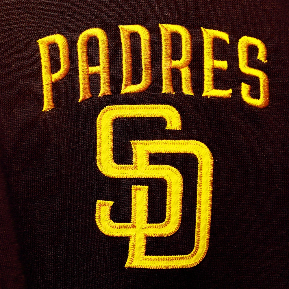 Chandail à capuchon d'arrêt-court San Diego Padres '47 brun/doré pour homme