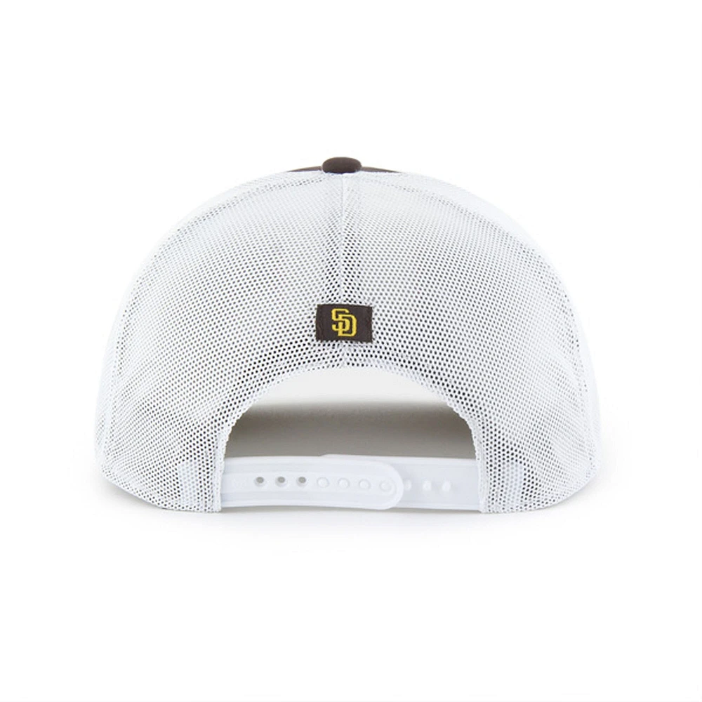 Men's '47 Brown/White San Diego Padres Scratch Adjustable Trucker Hat