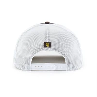 Men's '47 Brown/White San Diego Padres Scratch Adjustable Trucker Hat