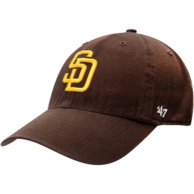 Casquette réglable San Diego Padres Clean Up '47 marron pour homme