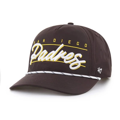 Men's '47  Brown San Diego Padres Condor Hitch Adjustable Hat