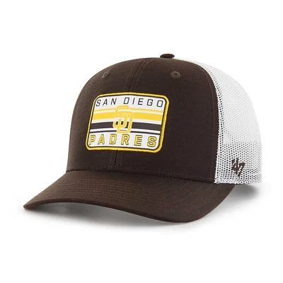 Casquette réglable '47 San Diego Padres Drifter Trucker marron pour homme