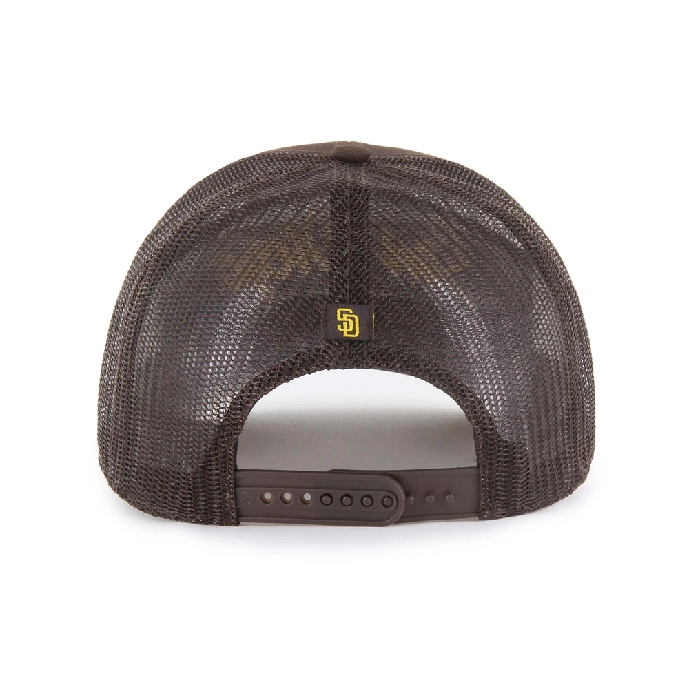 Men's '47 Brown San Diego Padres Garner Trucker Adjustable Hat