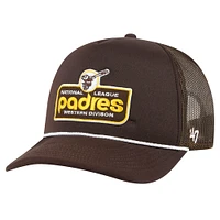 Men's  '47 Brown San Diego Padres Local Patch Foam Front Trucker Adjustable Hat