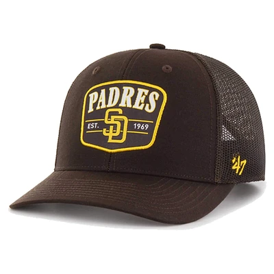 Casquette réglable '47 marron San Diego Padres Squad Trucker pour hommes