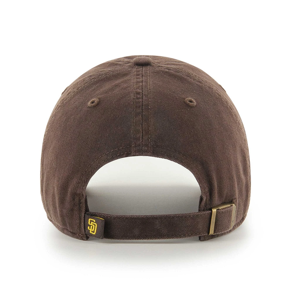 Men's '47  Brown San Diego Padres Team Pride Clean Up Adjustable Hat