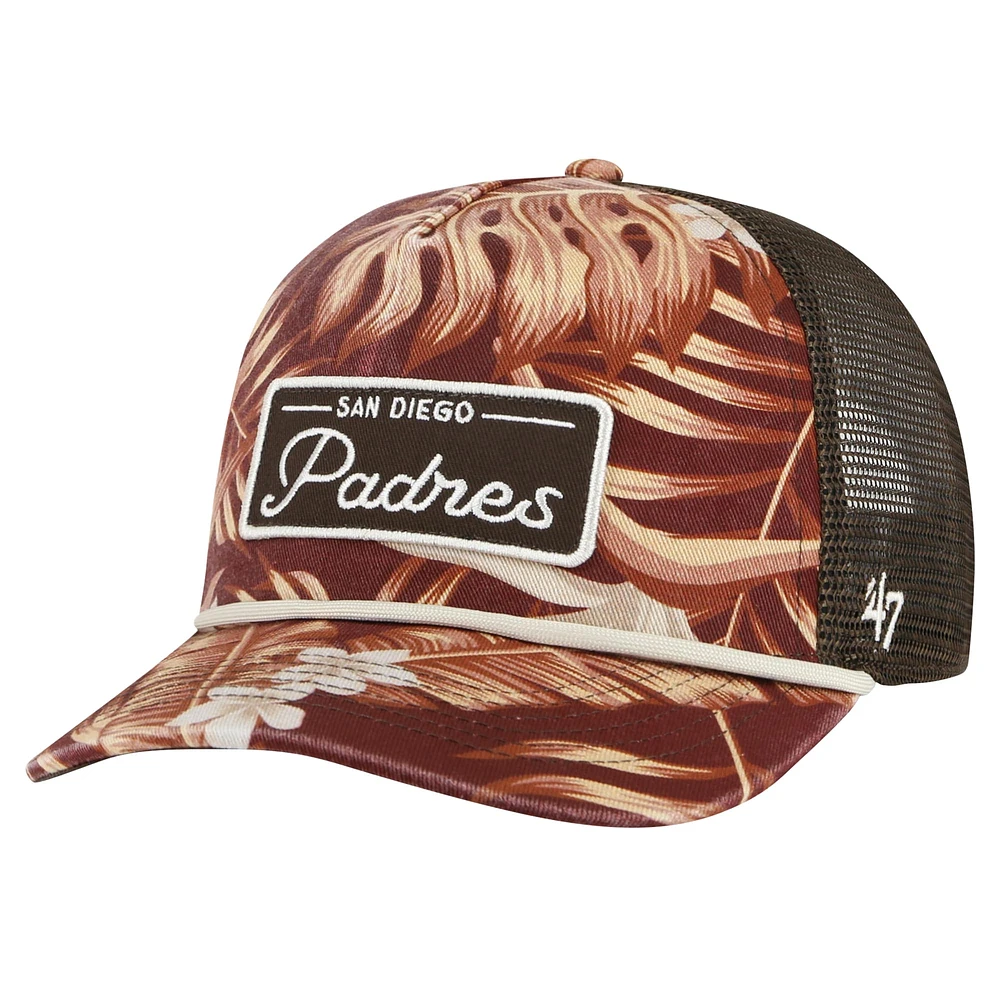 Casquette réglable '47 San Diego Padres Tropicalia Trucker Hitch pour hommes