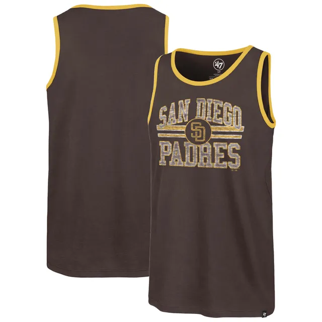 Men's San Diego Padres '47 Brown Edge Super Rival Tank Top