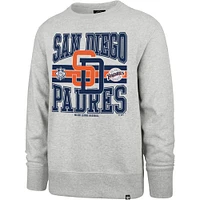 Men's '47  Gray San Diego Padres Letters Headline Pullover Sweatshirt