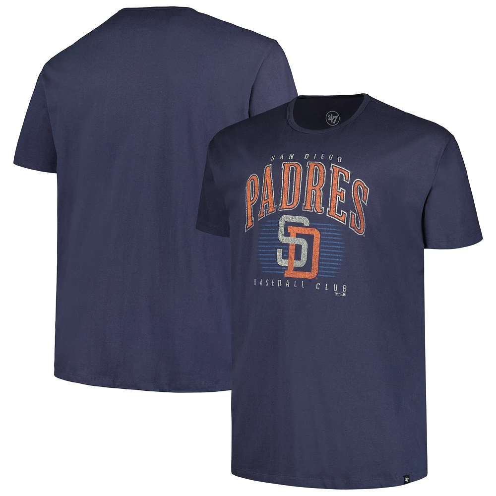 Men's '47 Navy San Diego Padres Big & Tall Double Header T-Shirt