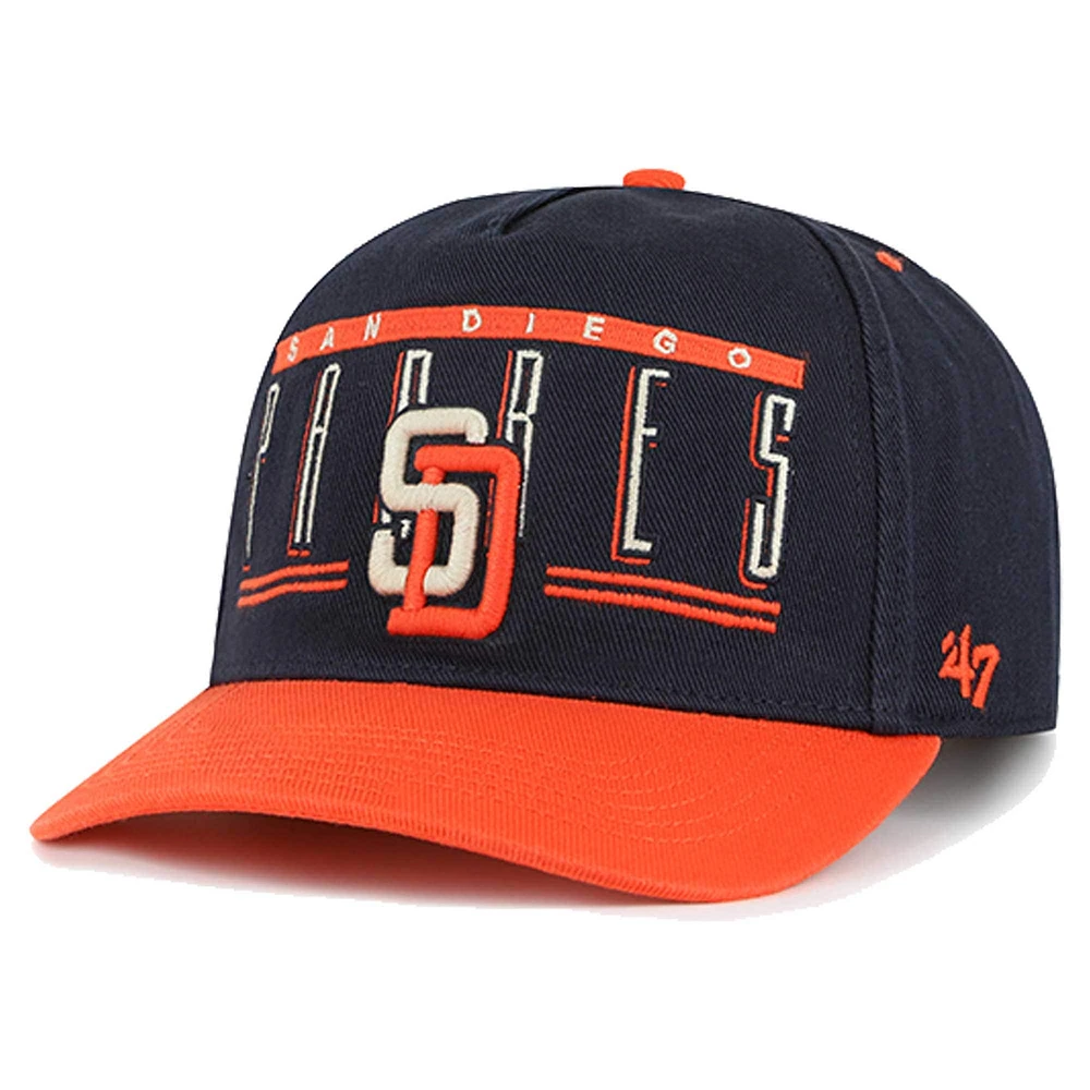 Casquette réglable à double tête Baseline Hitch '47 Navy San Diego Padres pour hommes