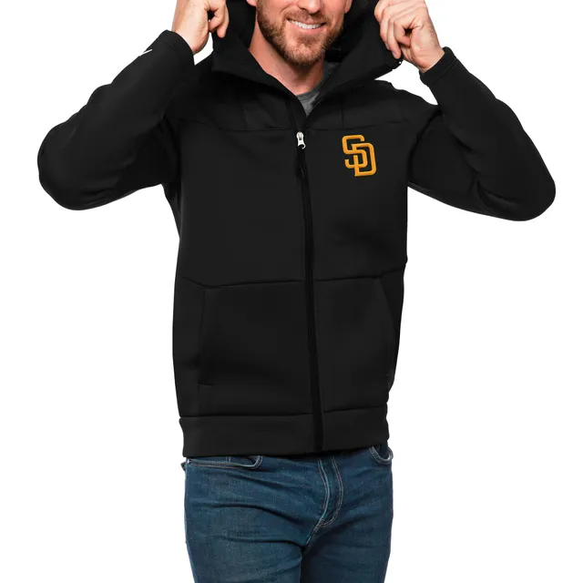 Lids San Diego Padres Mitchell & Ness Fleece Full-Zip Hoodie