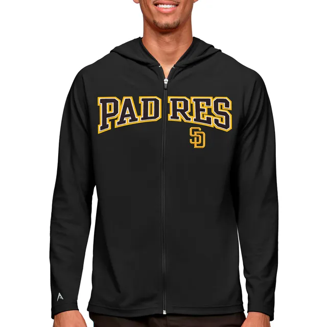 Lids San Diego Padres Mitchell & Ness Colorblocked Fleece Pullover