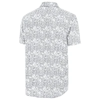 Chemise boutonnée grise Antigua pour homme, San Diego Padres Resort