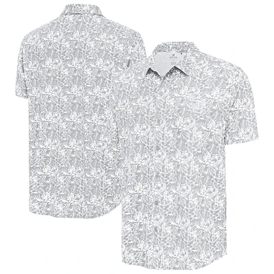 Chemise boutonnée grise Antigua pour homme, San Diego Padres Resort