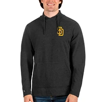 Sweat-shirt à capuche noir chiné Antigua pour homme des Padres de San Diego Team Reward