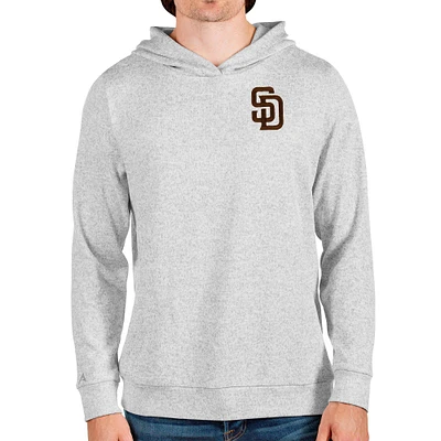 Sweat à capuche Absolute pour homme Antigua Heathered Grey San Diego Padres