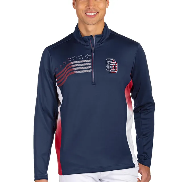 Antigua Men's San Francisco 49ers Fortune Grey Quarter-Zip