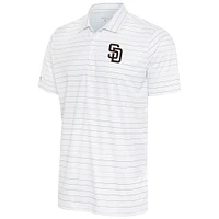 Polo Antigua blanc/gris San Diego Padres Ryder pour hommes