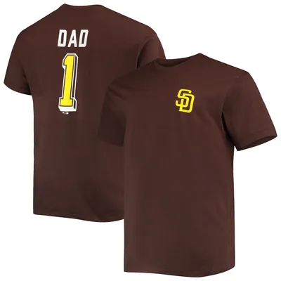 San Diego Padres Big & Tall Father's Day #1 Dad T-Shirt - Brown