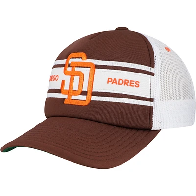 Men's   Brown San Diego Padres Sideline Trucker Adjustable Hat