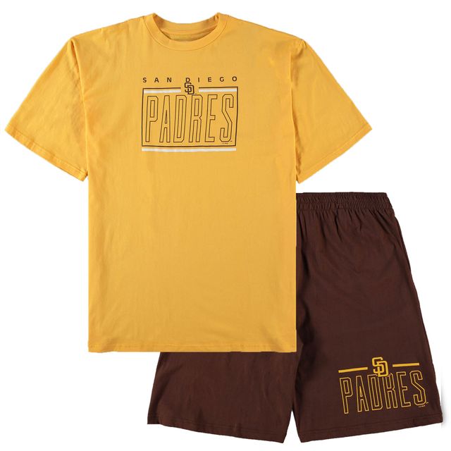 Ensemble de pyjama pour hommes Concepts Sport Or/Marron San Diego Padres Tailles Big & Tall