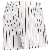 Men's Concepts Sport White San Diego Padres Vigor Pinstripe Boxer Shorts