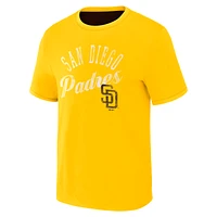 Men's Darius Rucker Collection by Fanatics Brown/Gold San Diego Padres Two-Way Ringer Reversible T-Shirt