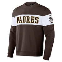 Collection Darius Rucker pour hommes par Fanatics Sweat-shirt à rayures marron San Diego Padres