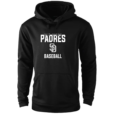 Men's Dunbrooke Black San Diego Padres Champion Pullover Hoodie