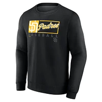 Men's Fanatics Black San Diego Padres Focus Fleece Pullover Sweatshirt