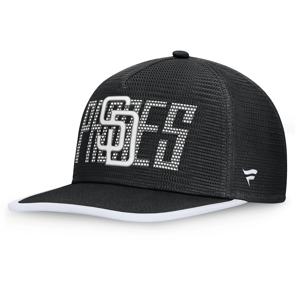 Men's Fanatics  Black San Diego Padres Let's Glow Line Drive Snapback Hat