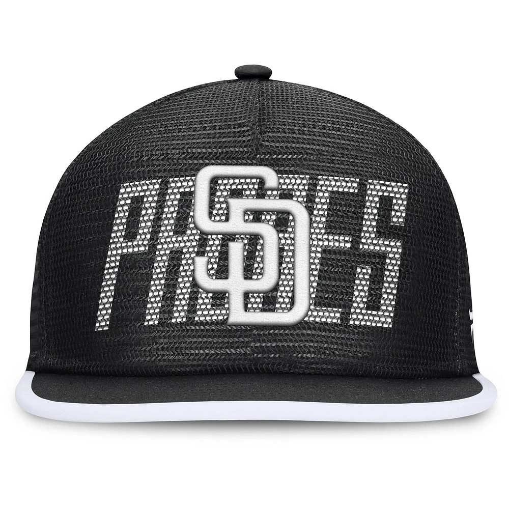 Men's Fanatics  Black San Diego Padres Let's Glow Line Drive Snapback Hat