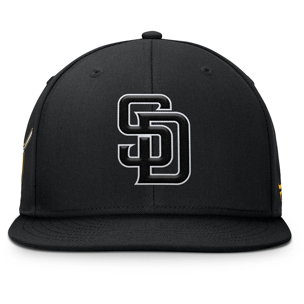 Men's Fanatics Black San Diego Padres Walk-Off Bullpen Snapback Hat