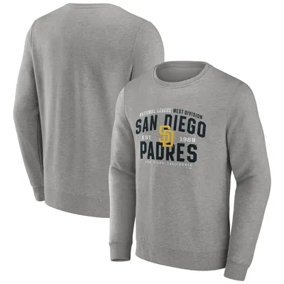 San Diego Padres Fanatics Branded Classic Move Pullover Sweatshirt - Heathered Gray